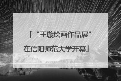 “王璇绘画作品展”在信阳师范大学开幕