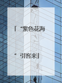 “紫色花海”引客来