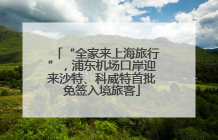 “全家来上海旅行”，浦东机场口岸迎来沙特、科威特首批免签入境旅客
