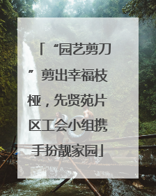 “园艺剪刀”剪出幸福枝桠，先贤苑片区工会小组携手扮靓家园