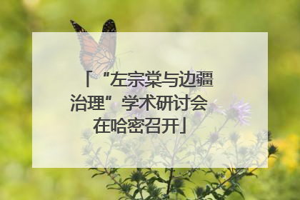 “左宗棠与边疆治理”学术研讨会在哈密召开