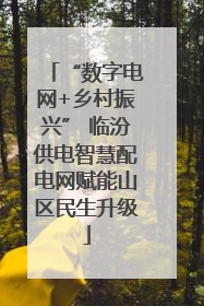 “数字电网+乡村振兴” 临汾供电智慧配电网赋能山区民生升级
