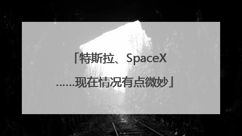 特斯拉、SpaceX……现在情况有点微妙