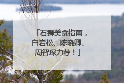 石狮美食指南，白岩松、陈晓卿、周智琛力荐！