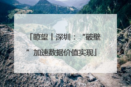 瞭望丨深圳：“破壁”加速数据价值实现