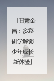 甘肃金昌：多彩研学解锁少年成长新体验