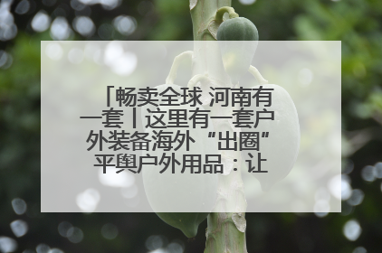 畅卖全球 河南有一套丨这里有一套户外装备海外“出圈” 平舆户外用品：让“休闲风”长红