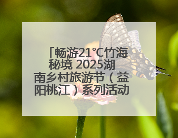 畅游21℃竹海秘境 2025湖南乡村旅游节（益阳桃江）系列活动5月29日启幕