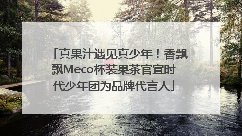 真果汁遇见真少年！香飘飘Meco杯装果茶官宣时代少年团为品牌代言人