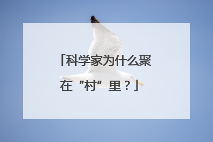 科学家为什么聚在“村”里？