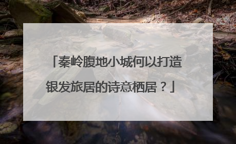 秦岭腹地小城何以打造银发旅居的诗意栖居？