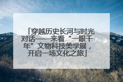 穿越历史长河与时光对话——来看“一眼千年”文物科技美学展，开启一场文化之旅