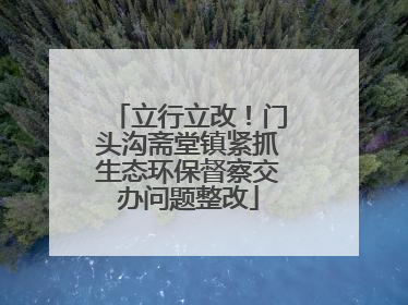 立行立改！门头沟斋堂镇紧抓生态环保督察交办问题整改