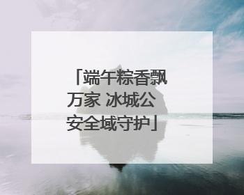 端午粽香飘万家 冰城公安全域守护
