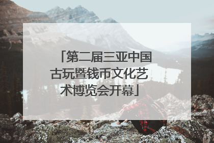 第二届三亚中国古玩暨钱币文化艺术博览会开幕