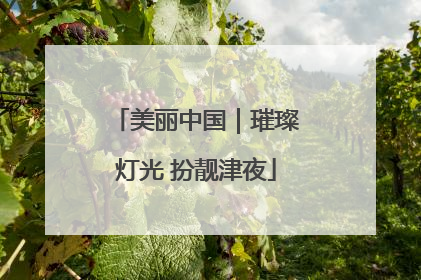 美丽中国｜璀璨灯光 扮靓津夜