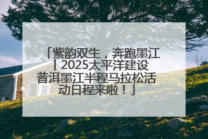 紫韵双生，奔跑墨江丨2025太平洋建设普洱墨江半程马拉松活动日程来啦！