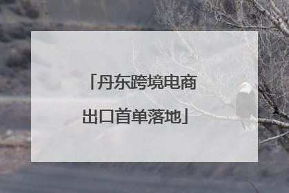 丹东跨境电商出口首单落地