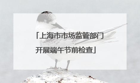 上海市市场监管部门开展端午节前检查