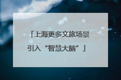 上海更多文旅场景引入“智慧大脑”