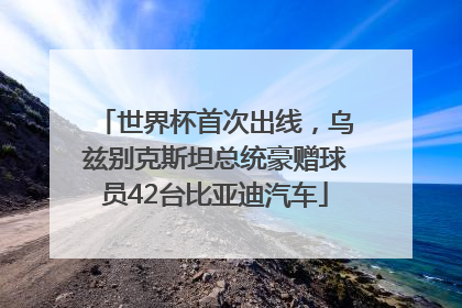 世界杯首次出线，乌兹别克斯坦总统豪赠球员42台比亚迪汽车