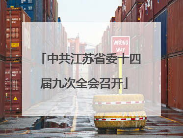 中共江苏省委十四届九次全会召开