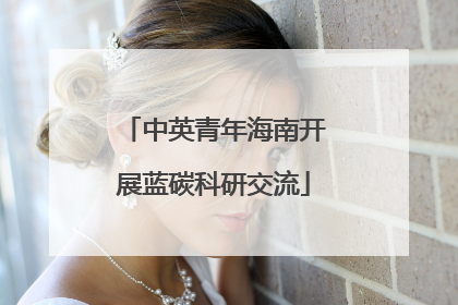 中英青年海南开展蓝碳科研交流