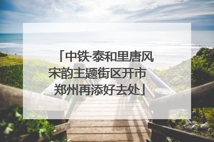 中铁·泰和里唐风宋韵主题街区开市 郑州再添好去处