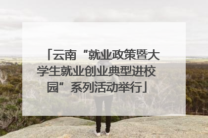 云南“就业政策暨大学生就业创业典型进校园”系列活动举行