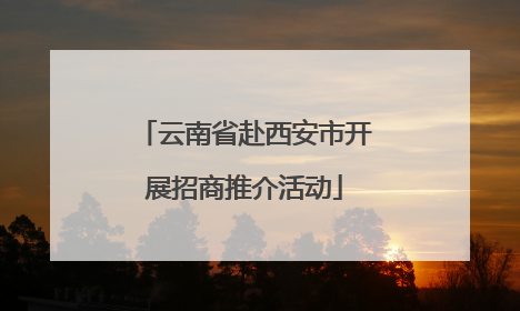 云南省赴西安市开展招商推介活动