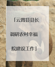 云霄县县长调研农村幸福院建设工作