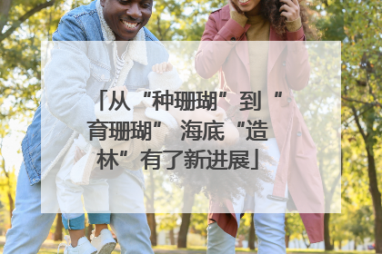从“种珊瑚”到“育珊瑚” 海底“造林”有了新进展