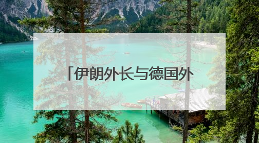 伊朗外长与德国外长通电话 强调愿继续对话建立信任