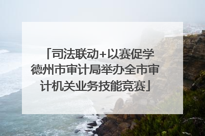 司法联动+以赛促学 德州市审计局举办全市审计机关业务技能竞赛