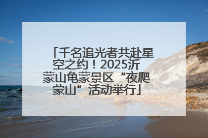 千名追光者共赴星空之约！2025沂蒙山龟蒙景区“夜爬蒙山”活动举行