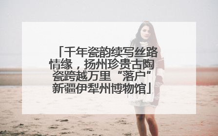 千年瓷韵续写丝路情缘，扬州珍贵古陶瓷跨越万里“落户”新疆伊犁州博物馆
