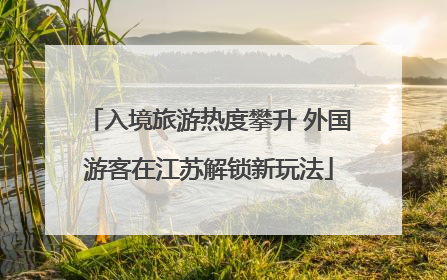 入境旅游热度攀升 外国游客在江苏解锁新玩法