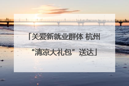 关爱新就业群体 杭州“清凉大礼包”送达