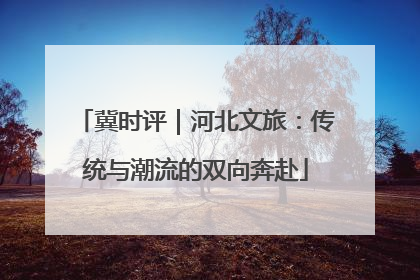 冀时评｜河北文旅：传统与潮流的双向奔赴