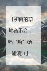 初夏的草地音乐会，唱“嗨”杨浦滨江