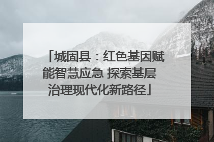 城固县：红色基因赋能智慧应急 探索基层治理现代化新路径