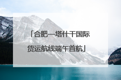 合肥—塔什干国际货运航线端午首航