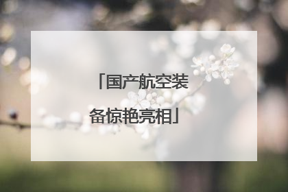 国产航空装备惊艳亮相