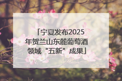宁夏发布2025年贺兰山东麓葡萄酒领域“五新”成果