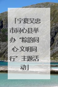 宁夏吴忠市同心县举办“粽韵同心·文明同行”主题活动