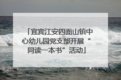 宜宾江安四面山镇中心幼儿园党支部开展“同读一本书”活动