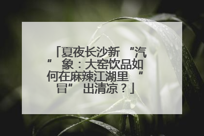 夏夜长沙新 “汽” 象：大窑饮品如何在麻辣江湖里 “冒” 出清凉？