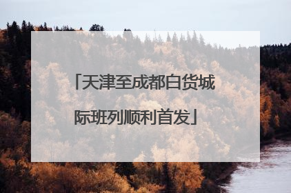 天津至成都白货城际班列顺利首发
