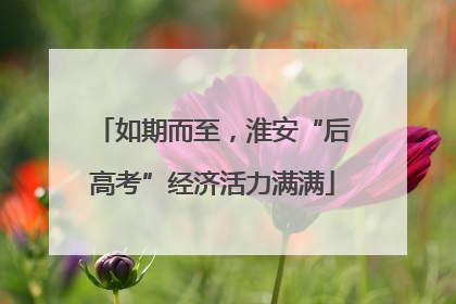 如期而至，淮安“后高考”经济活力满满