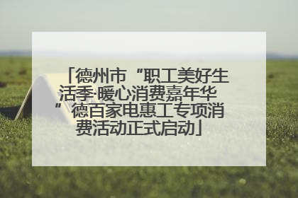 德州市“职工美好生活季·暖心消费嘉年华”德百家电惠工专项消费活动正式启动